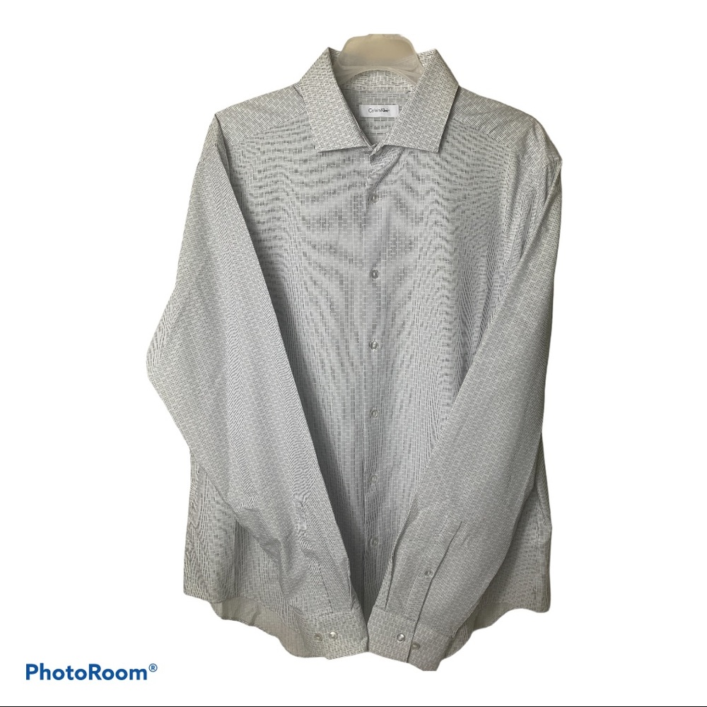 Calvin Klein long sleeve Lg men button down shirt